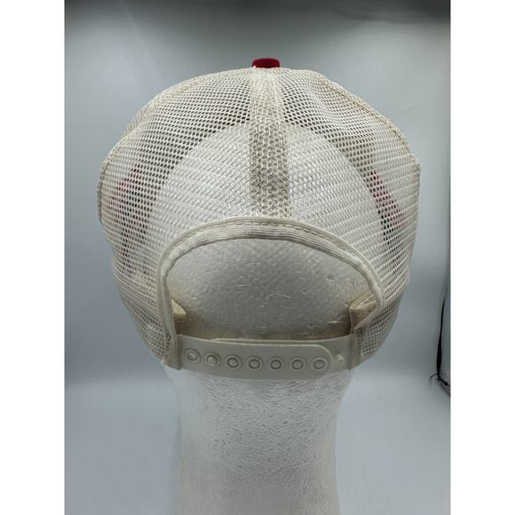 Vintage Ford Motorcraft Air Force 3 Stripe Snapback Hat Identity Tag USA Made - Picture 5 of 14